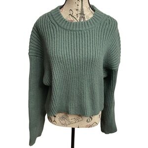 Double Zero Ribbed Knit Sweater
